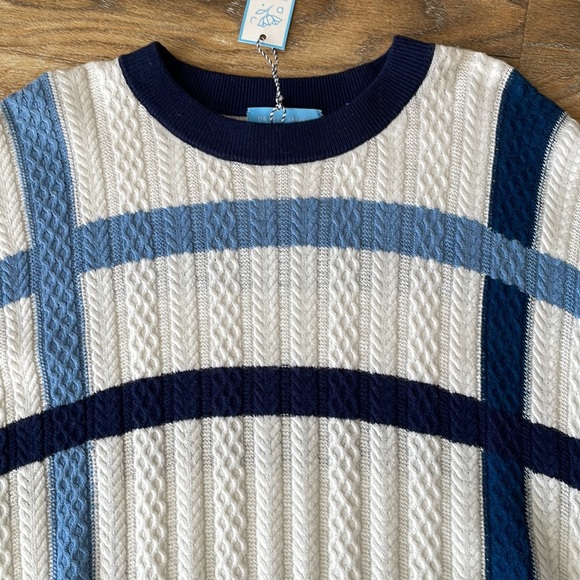 Draper James Windowpane Cable Cape NWT - Picture 2 of 13